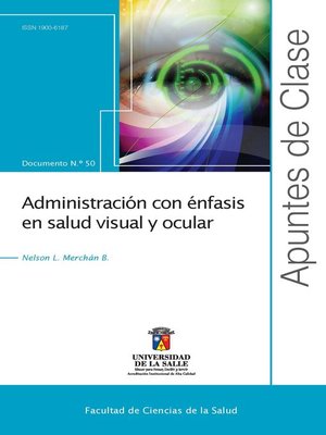 cover image of Administración con énfasis en salud visual y ocular